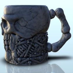Skull and bones dice mug (2)