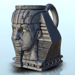 Pharaoh with nemes dice mug (8)