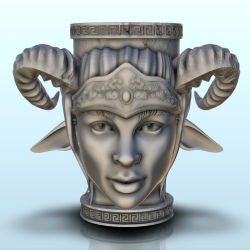 Princess with crown and horns dice mug (9)