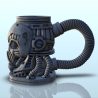Cyber robot with pipes dice mug (23)