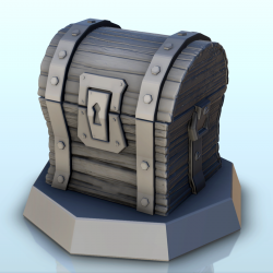 Wooden chest on base (+...
