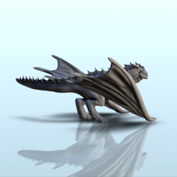 3D STL Dragon on Heart Picture N.23 - Shackforge