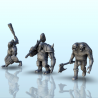 Set of 3 trolls (+ pre-supported version) (16)