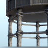 Circular wooden building on stilts (4)