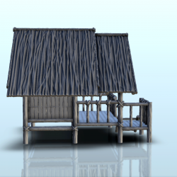 Cabane en bois sur pilotis avec grande terrasse (10)