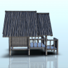 Wooden cabin on stilts with large terrace (10)