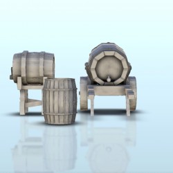 Set of medieval barrels (1)
