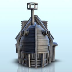 Pirate house with wooden mast (5)