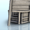 Maison de pirate avec mât en bois (5)