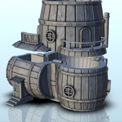 Barrel-shaped island bar (6)