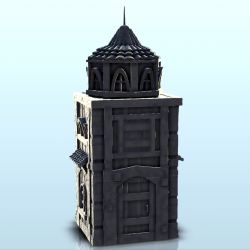 Medieval tower with a tiled roof (7)