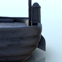 Paddle boat with powder cannon (1)