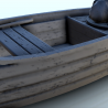 Barque à rames avec canon à poudre (1)