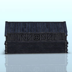 Wooden log warehouse (3)
