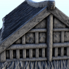 Large medieval house with multi-floored thatched roof (8)
