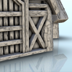 Maison médiévale avec toit de tuiles (14)