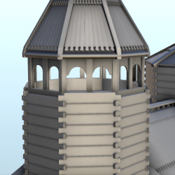 Église slave en bois avec grand clocher (11)