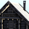 Grande maison slave en rondins avec plancher et terrasse (17)