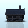 Slavic log house with two access doors and canopies (19)