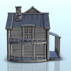 Maison Far West avec terrasses et fenêtre de toit (3)