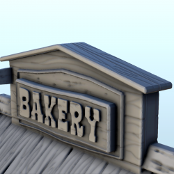 Boulangerie Far West avec toit haut et cheminée en métal (5)
