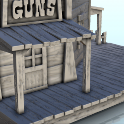 Western gun shop with floor and terrace (11)