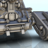 Sci-Fi tank with turret and quadri-trucks advanced system (14)