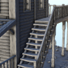 Grande maison en bois avec auvent et escalier extérieur (17)