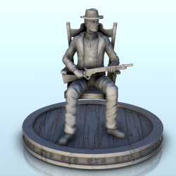 Old man in a rocking chair with rifle (4)