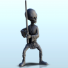 Alien master in position with sword (7) (+ pre-supported version & rounded base)