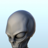 Alien with laser assault rifle (12) (+ pre-supported version & rounded base)