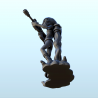 Alien soldier with assault rifle and jet-pack (13) (+ pre-supported version & rounded base)