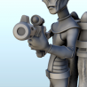 Alien soldier with assault rifle and jet-pack (13) (+ pre-supported version & rounded base)