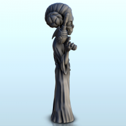 Alien Princess Leia with laser gun (19) (+ pre-supported version & rounded base)