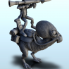 Alien with rocket mounted on two-legged animal (20) (+ pre-supported version & rounded base)