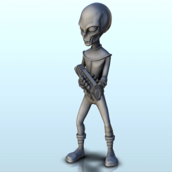 Static alien soldier with...