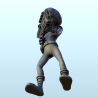 Static alien soldier with space assault rifle (23) (+ pre-supported version & rounded base)