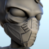 Soldat alien courant avec masque et épée (31) (+ version pré-supportée & socle rond)