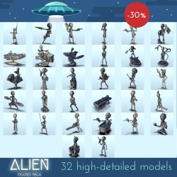 Pack of alien figures
