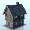 Medieval house in stone and wood (2)