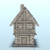 Medieval house in stone and wood (2)