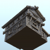 Maison en pierre avec rondins de bois et étage (5)