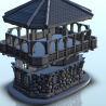 Fancy stone tower with wooden floor and pointed roof (8)