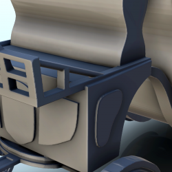 Carrosse royal à quatre roues avec sièges rembourrés (1)
