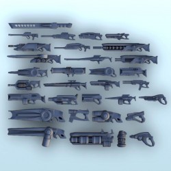 Set of Sci-Fi weapons (5)
