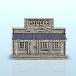 Poste de police avec toit en pente (4)