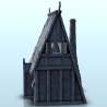 Viking house with high roof and big chimney (1)