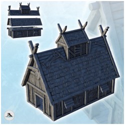 Large Viking building with...