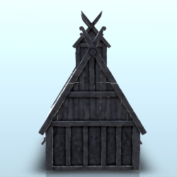Large Viking building with floor and large door (3)
