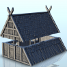 Bâtiment viking avec toit en pente (4)